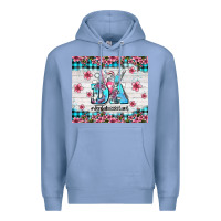 Colony Blue da dental assistant dentist element with flowers Premium Hoodie - AdoDesignShop