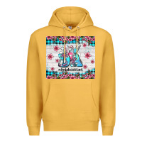 Mustard da dental assistant dentist element with flowers Premium Hoodie - AdoDesignShop