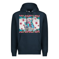 Navy da dental assistant dentist element with flowers Premium Hoodie - AdoDesignShop