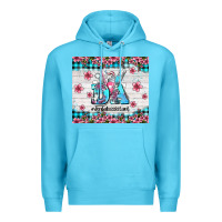 Ocean Blue da dental assistant dentist element with flowers Premium Hoodie - AdoDesignShop