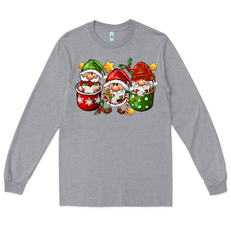 Coffee Cup Santa Gnomies Long Sleeve Tee by FaDigitalArtStudio | Teevron