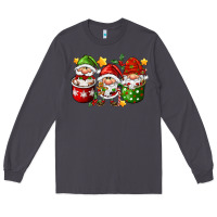 Smoke coffee cup santa gnomies Long Sleeve Tee - FaDigitalArtStudio