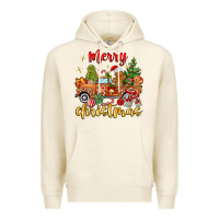 Tofu merry christmas gingerbread truck Premium Hoodie - MaliasSmallBusiness