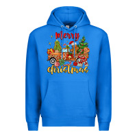 True Royal merry christmas gingerbread truck Premium Hoodie - MaliasSmallBusiness
