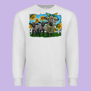 Cute Hempshire Sheep Family Premium Sweatshirt Designed By Lillyallendesigns