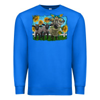 True Royal cute hempshire sheep family Premium Sweatshirt - LillyAllenDesigns