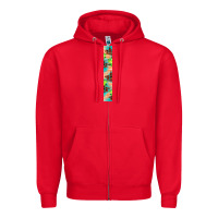 Red Fall Zipper Hoodie - BundleAndBundleShop