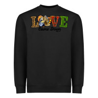 Black Love Came Down Baby Jesus Christmas Heavyweight Sweatshirt - RanaPortraitStore