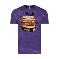 Cloud Purple i teach strength bravery equality love history Vintage Tee - Zillion Design Studio