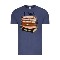 Vintage Denim i teach strength bravery equality love history Vintage Tee - Zillion Design Studio