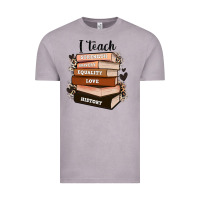 Vintage Zinc i teach strength bravery equality love history Vintage Tee - Zillion Design Studio
