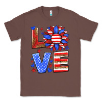 Chestnut love america sunflower Classic Tee - HRA Design Shop