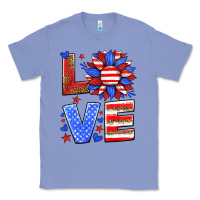Colony Blue love america sunflower Classic Tee - HRA Design Shop