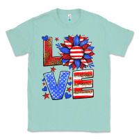 Seafoam love america sunflower Classic Tee - HRA Design Shop