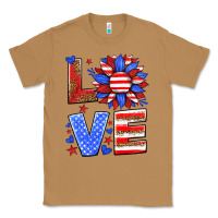 Toasted Coconut love america sunflower Classic Tee - HRA Design Shop