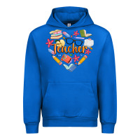 Cobalt teacher heart Urban Hoodie - Artiststas