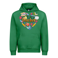 Emerald teacher heart Urban Hoodie - Artiststas
