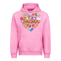 Fuchsia Pink teacher heart Urban Hoodie - Artiststas