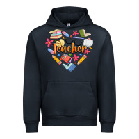 Navy teacher heart Urban Hoodie - Artiststas