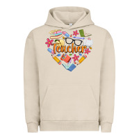 Pigment French Oak teacher heart Urban Hoodie - Artiststas