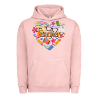 Pigment Salmon teacher heart Urban Hoodie - Artiststas