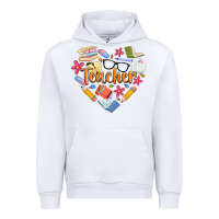 White teacher heart Urban Hoodie - Artiststas