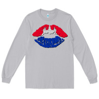 Moon Dust cambodian flag lips Long Sleeve Tee - AdoDesignShop