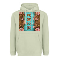 Matcha Western Mama Pink Roses Heavyweight Hoodie - LillyAllenDesigns