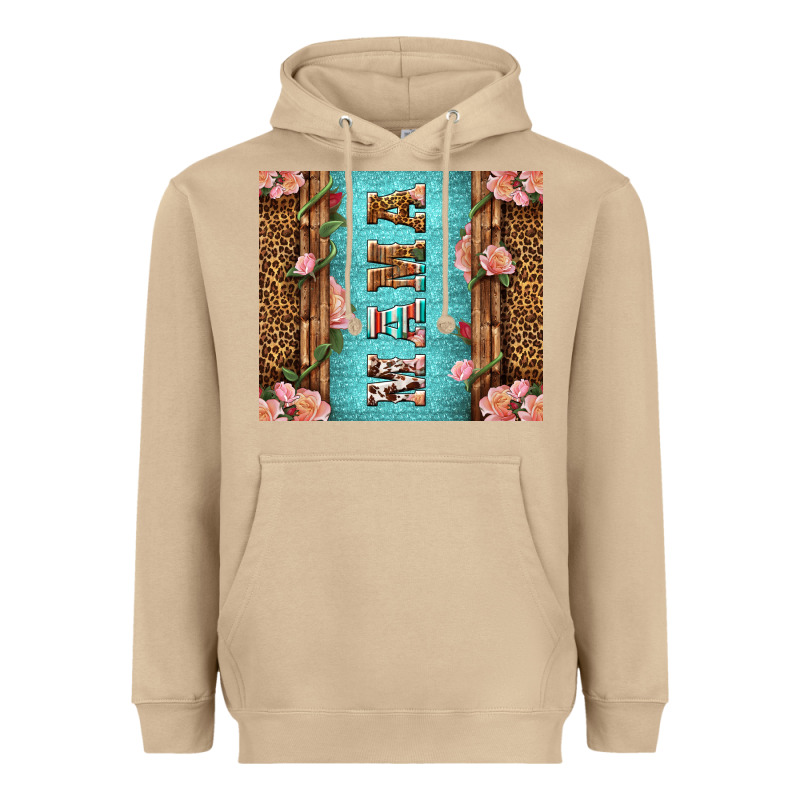 Western Mama Pink Roses Heavyweight Hoodie by LillyAllenDesigns | Teevron