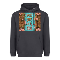 Smoke Western Mama Pink Roses Heavyweight Hoodie - LillyAllenDesigns