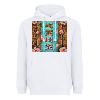 White Western Mama Pink Roses Heavyweight Hoodie - LillyAllenDesigns