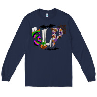 Navy slp Long Sleeve Tee - CowhideDigitalArt