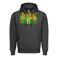 Charcoal Heather lucky charm Zipper Hoodie - Artiststas