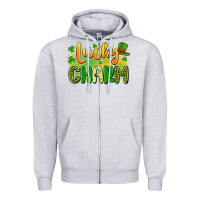 Heather Grey lucky charm Zipper Hoodie - Artiststas
