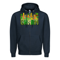Navy lucky charm Zipper Hoodie - Artiststas