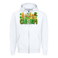 White lucky charm Zipper Hoodie - Artiststas