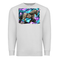 Dove Grey black unicorn Premium Sweatshirt - LillyAllenDesigns
