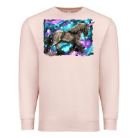 Pale Pink black unicorn Premium Sweatshirt - LillyAllenDesigns