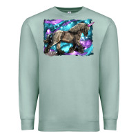 Seafoam black unicorn Premium Sweatshirt - LillyAllenDesigns