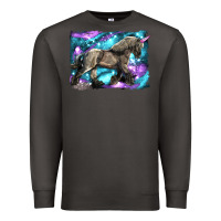Smoke black unicorn Premium Sweatshirt - LillyAllenDesigns