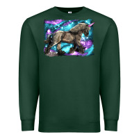 Sports Green black unicorn Premium Sweatshirt - LillyAllenDesigns
