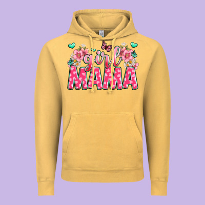 Girl Mama Vintage Hoodie Designed By Jahusdesignshop