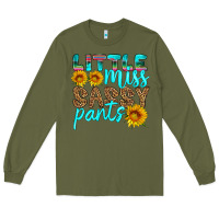 Army Green little miss sassy pants Long Sleeve Tee - HRA Design Shop