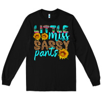 Black little miss sassy pants Long Sleeve Tee - HRA Design Shop