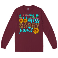 Burgundy little miss sassy pants Long Sleeve Tee - HRA Design Shop