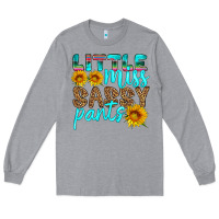 Heather Grey little miss sassy pants Long Sleeve Tee - HRA Design Shop