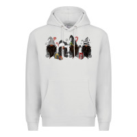 Dove Grey grey christmas afro gnomies Premium Hoodie - MaliasSmallBusiness
