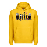 Lemon grey christmas afro gnomies Premium Hoodie - MaliasSmallBusiness