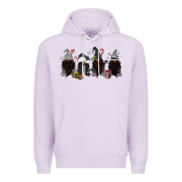 Lilac grey christmas afro gnomies Premium Hoodie - MaliasSmallBusiness