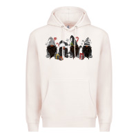 Pale Pink grey christmas afro gnomies Premium Hoodie - MaliasSmallBusiness